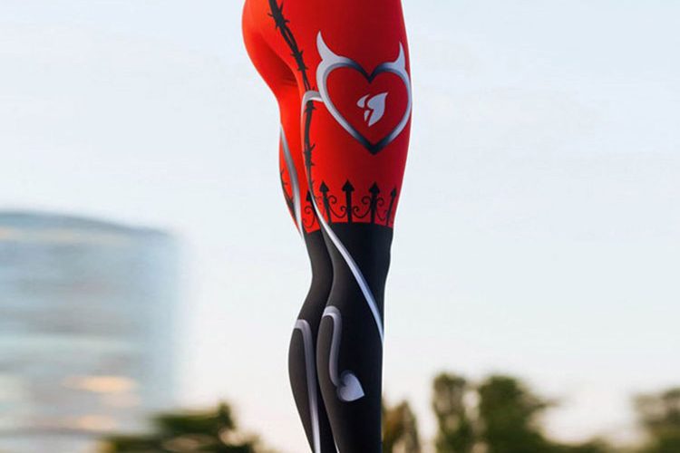 Beautiful pattern printed leggings for women (6)