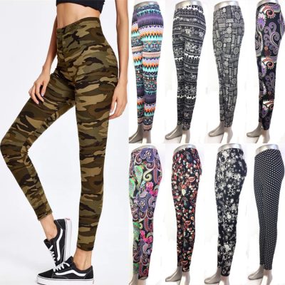 Christmas snowflake deer printed leggings (5)