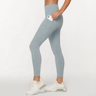 Custom logo high waist yoga leggings (2)