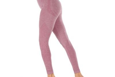 Wholesale spandex mesh jacquard seamless leggings (6)