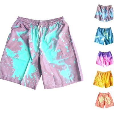 Color change hydrocharomic recycled beach swimwear (2)