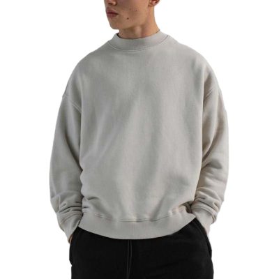 Heavyweight oversized men crewneck sweatshirt (4)