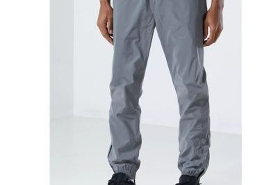 Mens nylon blank reflective track pants (1)
