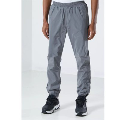 Mens nylon blank reflective track pants (1)