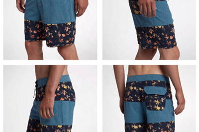 Polyester 5% spandex mens sports swimwear (2)