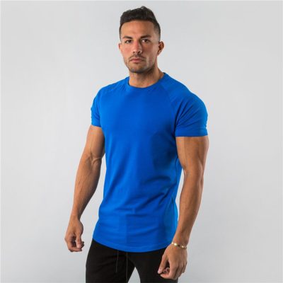Running workout men gym sport t shirts (3)